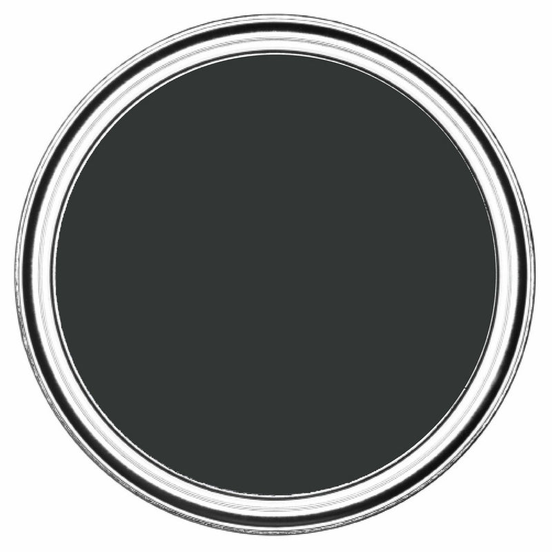 Rust-Oleum satin black paint 750ml - British product