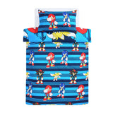 Sonic The Hedgehog Switch Blue Kids Bedding Set - Double