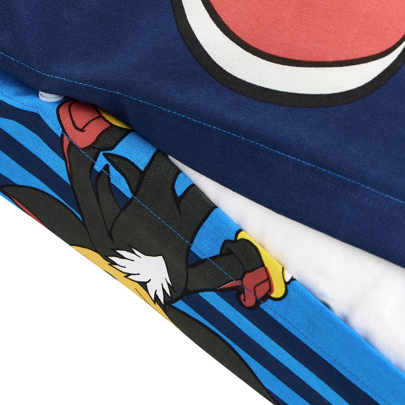 Sonic The Hedgehog Switch Blue Kids Bedding Set - Double