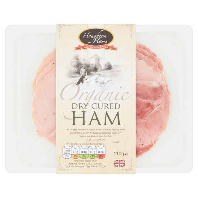 Houghton Organic Sliced Dry Cured Ham    110g GOODS M&S   