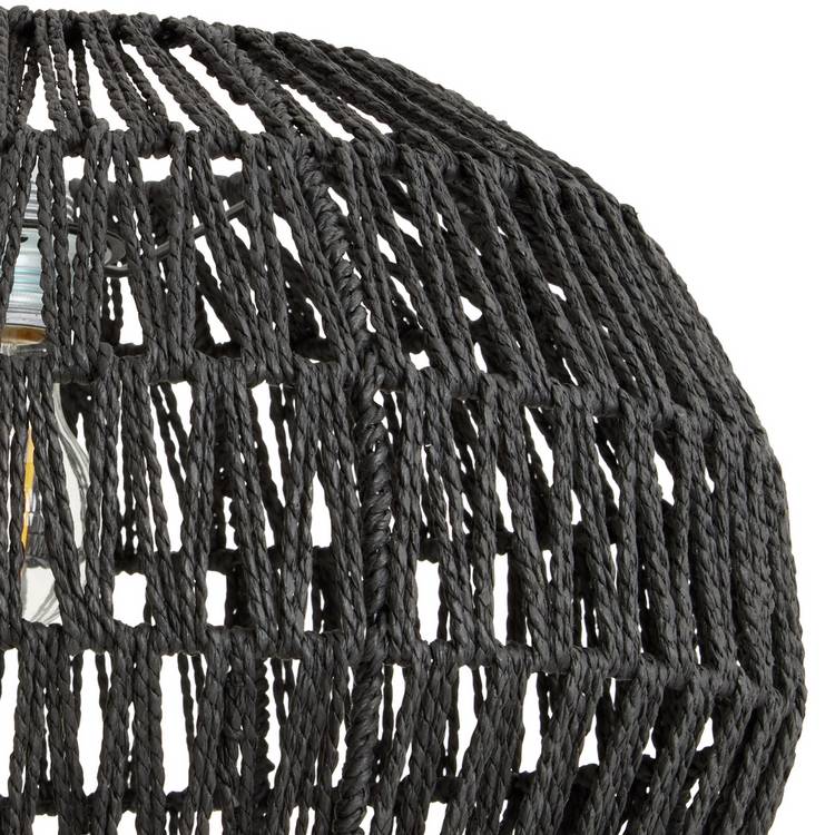 Argos Home black paper rope lampshade 39cm - British product