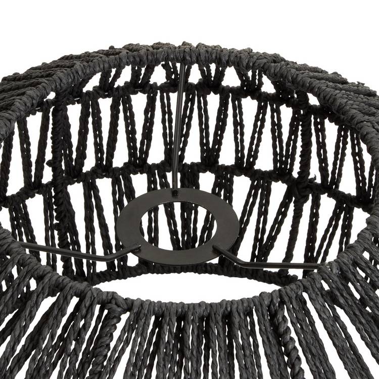 Argos Home black paper rope lampshade 39cm - British product