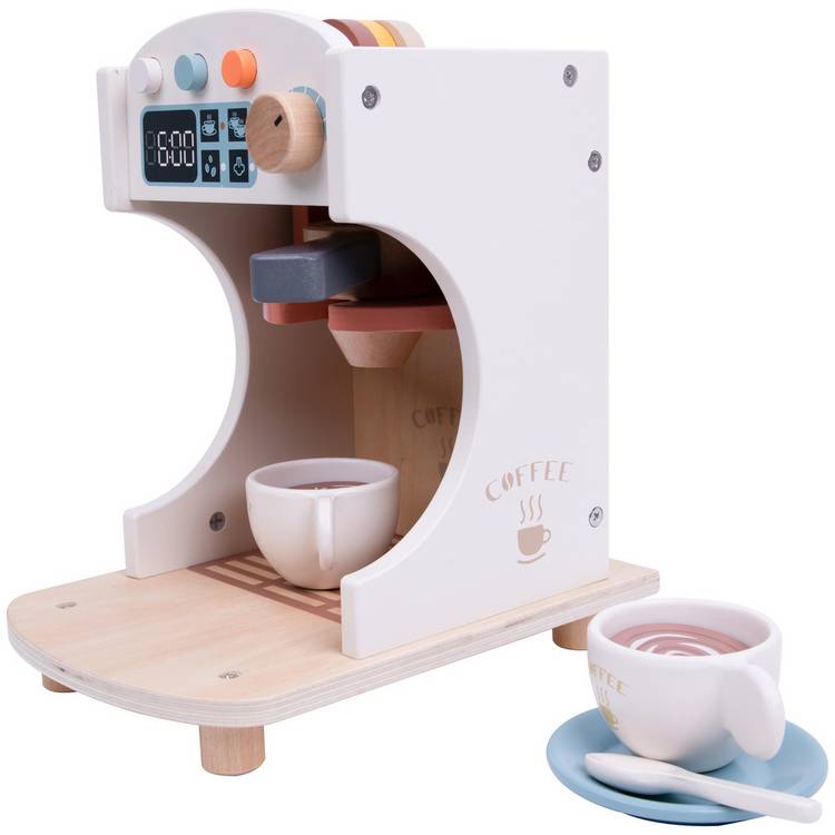 Chad Valley wooden coffee barista machine, UK version