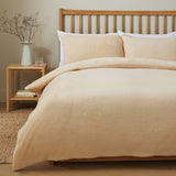 Argos Home teddy fleece cream bedding set single (British brand)