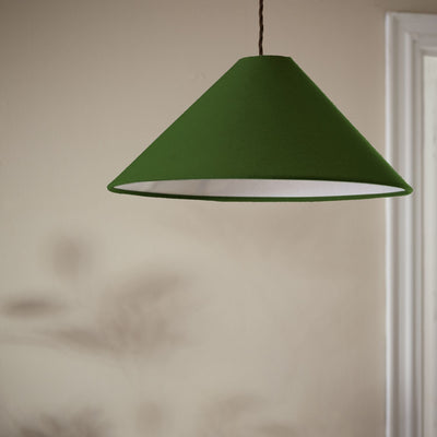 McGrocer Habitat Cone Taper Green Easy Fit Lampshade - 40cm- Buy online at McGrocer