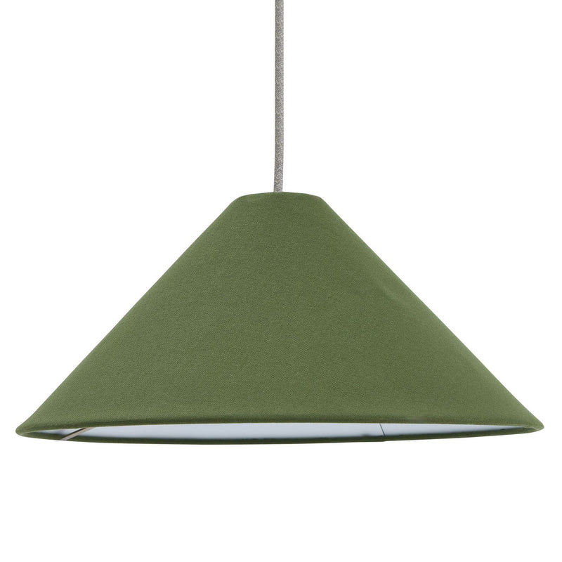 Habitat Cone Taper Green Easy Fit Lampshade - 40cm