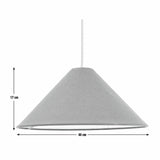 Habitat Cone Taper Green Easy Fit Lampshade - 40cm
