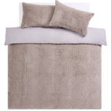 Argos Home fleece bedding set single grey (British brand)