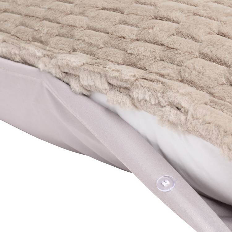 Argos Home fleece bedding set single grey (British brand)