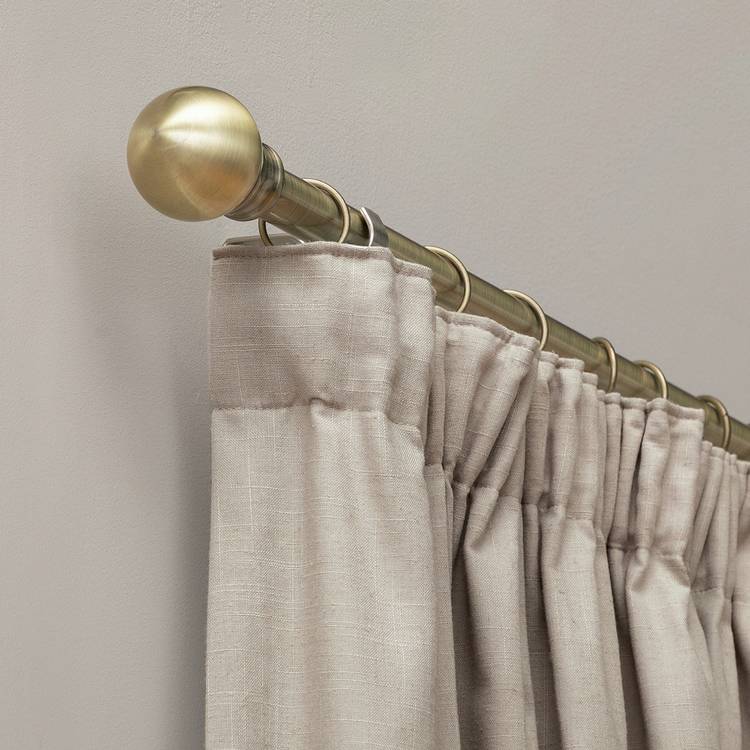 Habitat blackout pencil pleat curtains Stone 117x137cm - British product