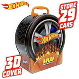 Hot Wheels Fire Wheel garage metal car case (British brand)