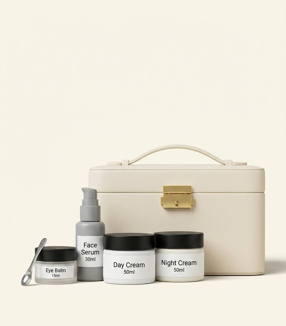 Elemis Ultimate Radiance Collection skincare set with WOLF case, UK version