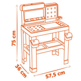 Smoby Black & Decker toy workbench with 75 accessories - British product