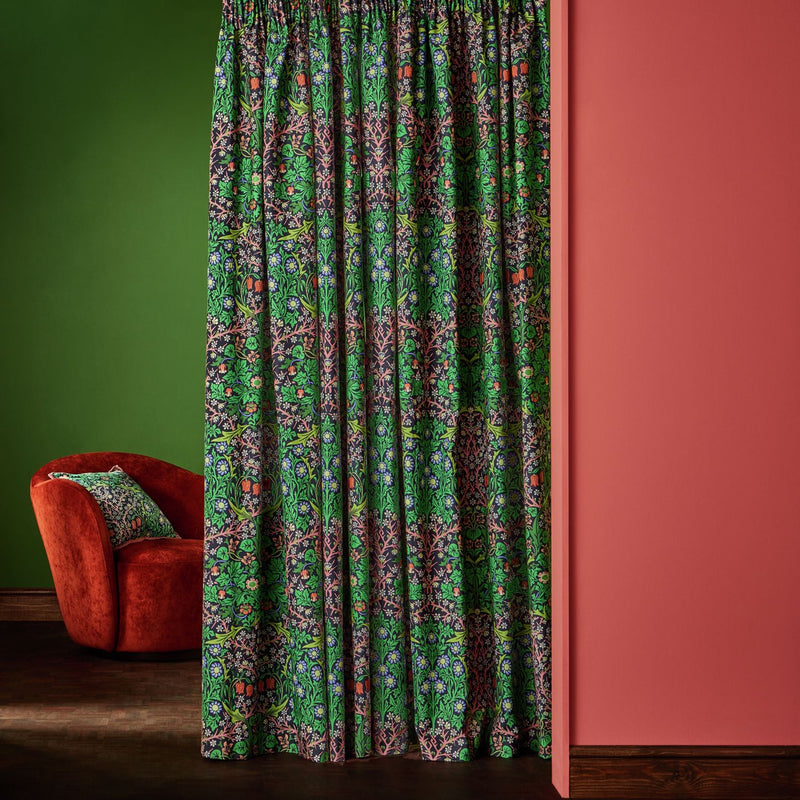 Habitat x Morris & Co. Blackthorn Curtains -Green - 168x183cm