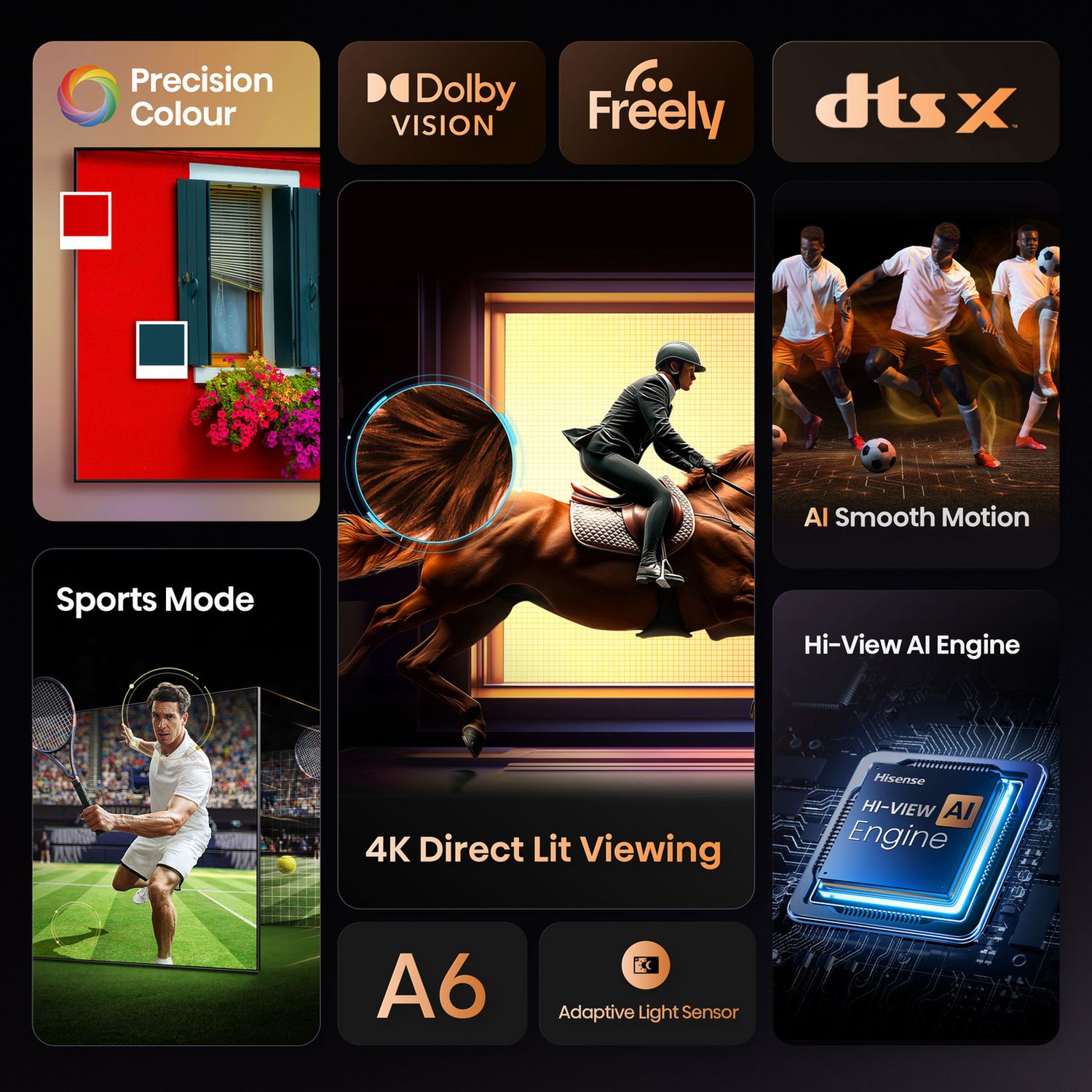 Hisense 50 inch 4K HDR Smart TV - British product