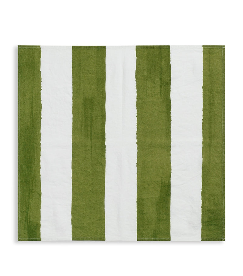 Summerill & Bishop linen stripe napkin 50cm - British product