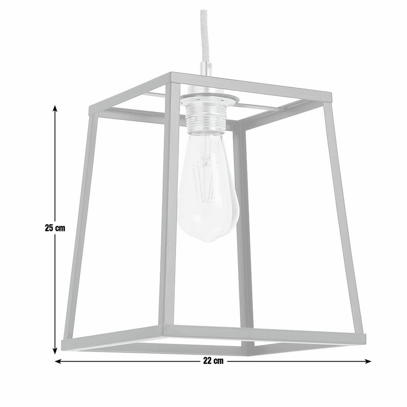 Argos Home Matt Black Carriage Metal Easy Fit Lampshade-22cm