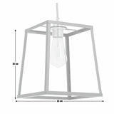 Argos Home Matt Black Carriage Metal Easy Fit Lampshade-22cm