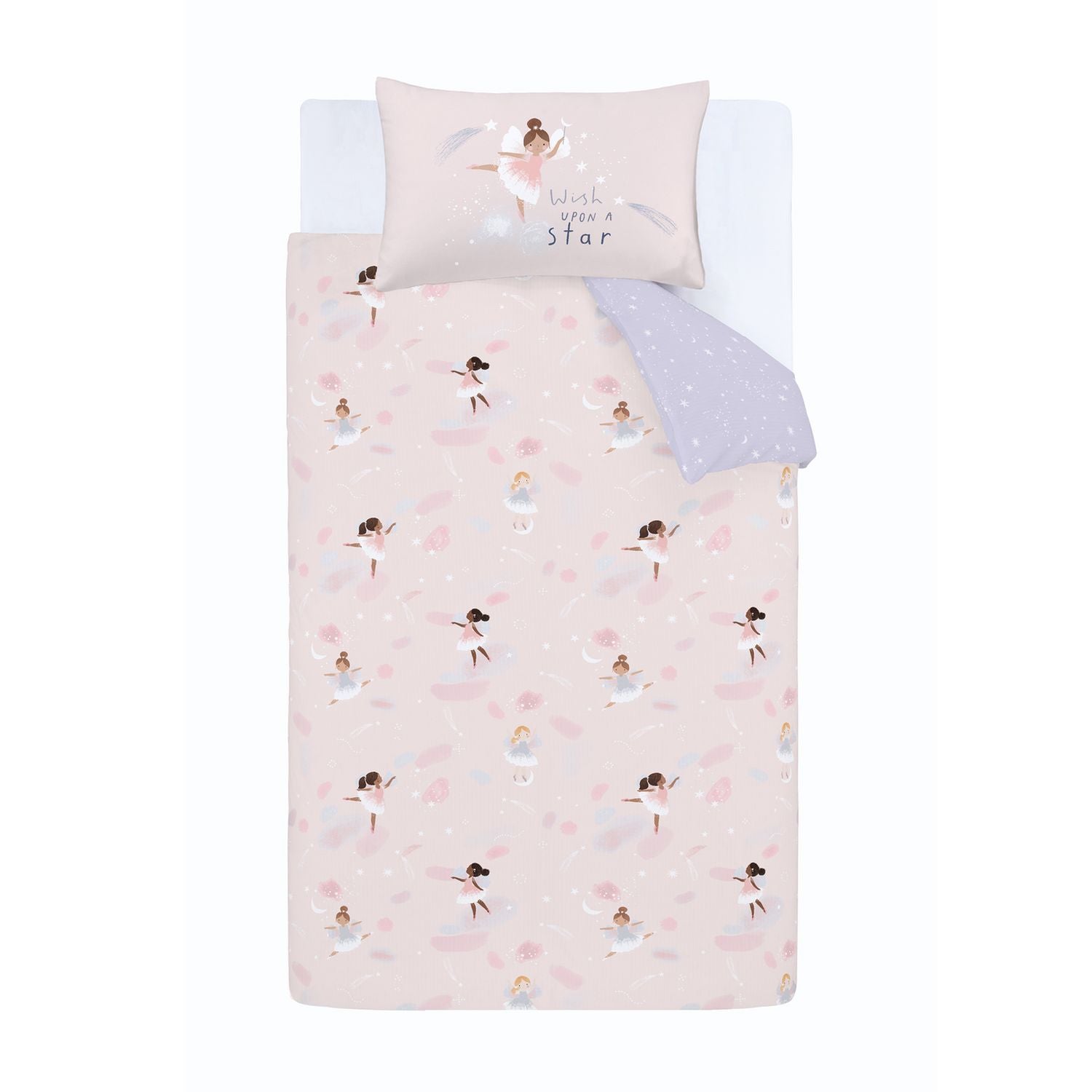 Catherine Lansfield Dancing Fairies Kids Bedding Set- Single