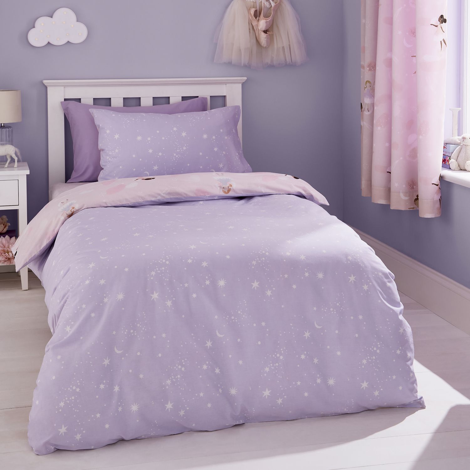 Catherine Lansfield Dancing Fairies Kids Bedding Set- Single