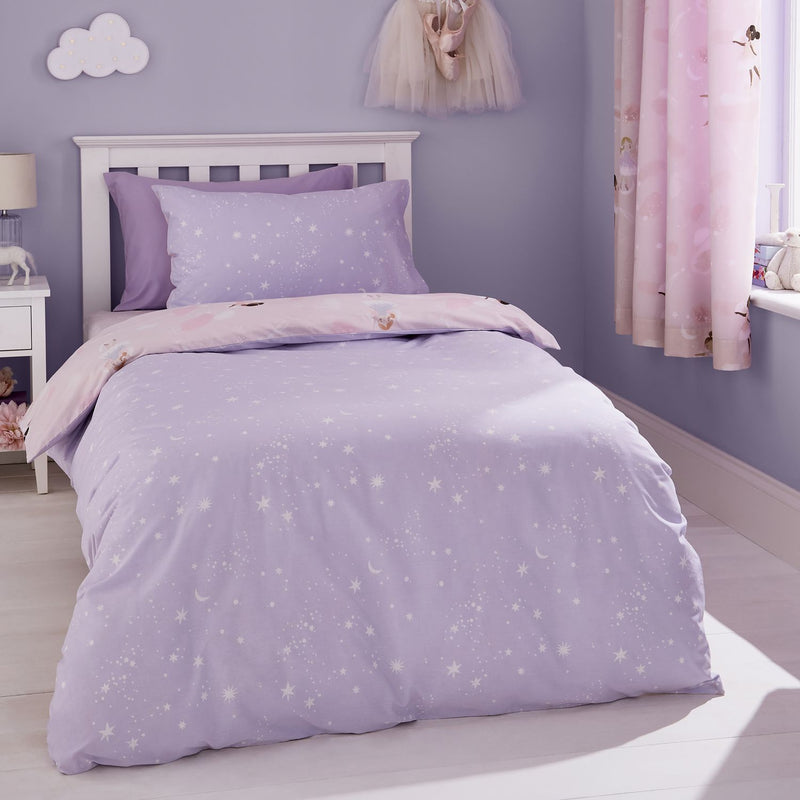 Catherine Lansfield Dancing Fairies Kids Bedding Set- Single