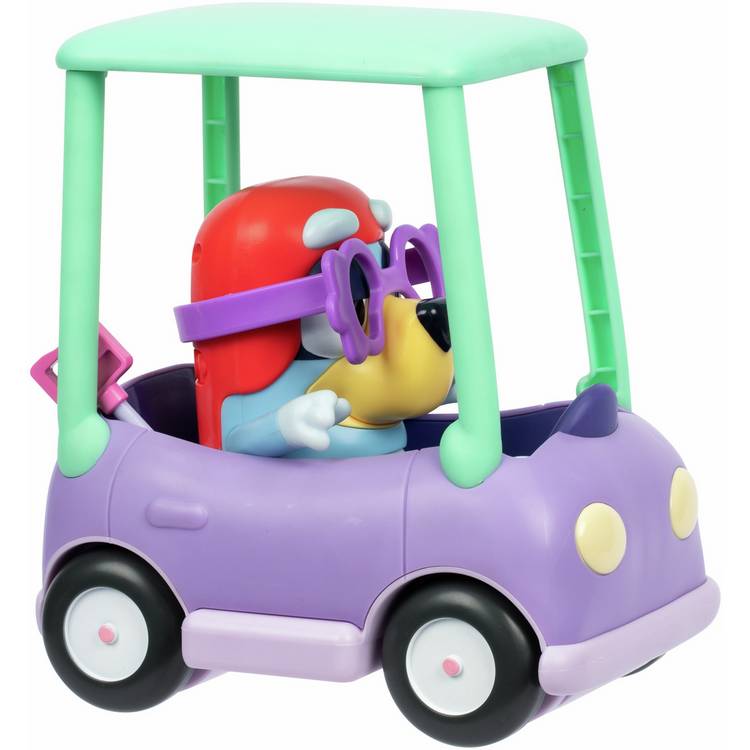 Bluey Grannies Car with Janet toy figure, imported from the UK
