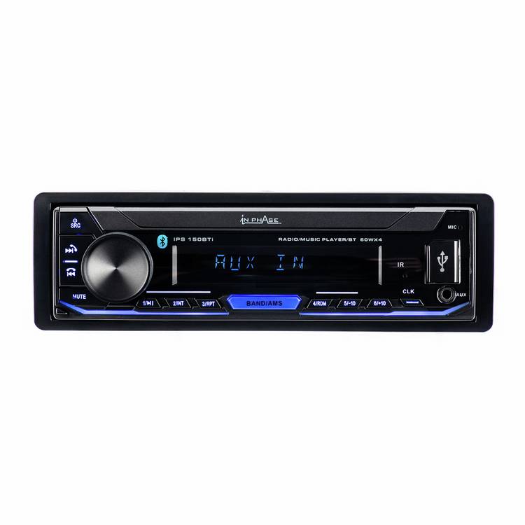 In Phase mechless car stereo IPS150BTI with LCD display, imported from the UK