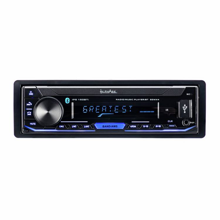 In Phase mechless car stereo IPS150BTI with LCD display, imported from the UK