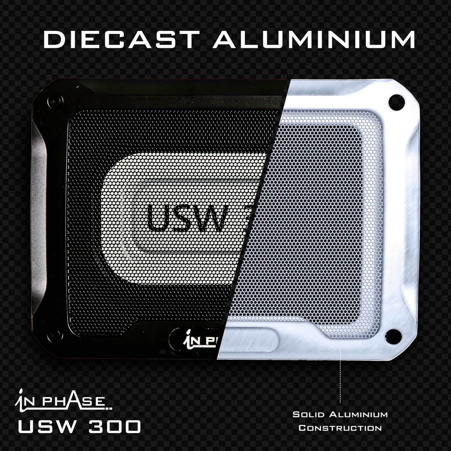In Phase USW 300 underseat subwoofer, imported from the UK
