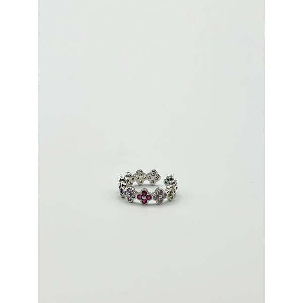 SVNX diamante clover ring adjustable - British product