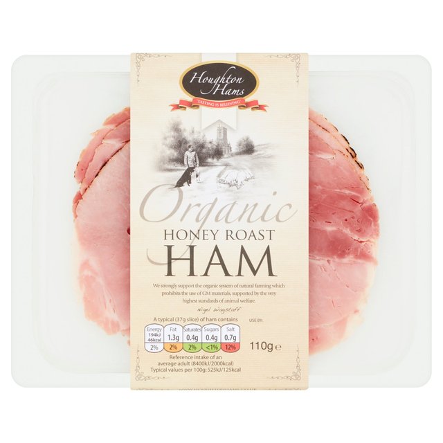 Houghton Organic Honey Roast Dry Cured Ham    110g GOODS M&S   