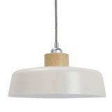 Argos Home natural metal and wood easy fit lampshade 30cm (British brand)