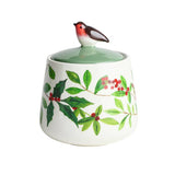 Argos Home stoneware sugar pot and creamer set with robin motifs, UK version