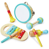 Chad Valley wooden music set 5 instruments - British product