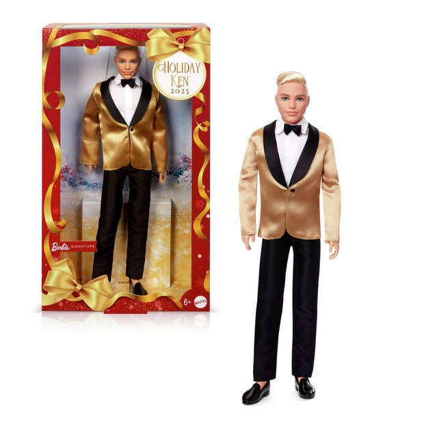 Barbie Holiday Ken 2025 fashion doll 33cm, imported from the UK