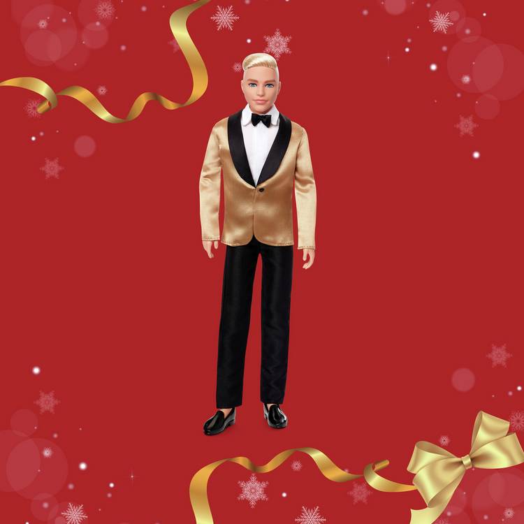 Barbie Holiday Ken 2025 fashion doll 33cm, imported from the UK