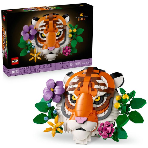 LEGO ART The Fauna Collection Tiger building set 744 pieces - British product