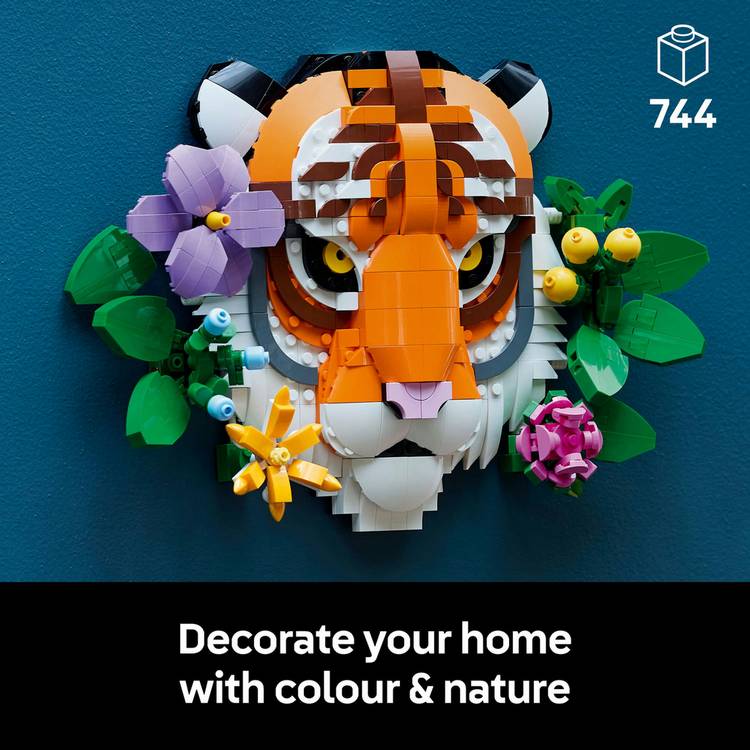 LEGO ART The Fauna Collection Tiger building set 744 pieces - British product