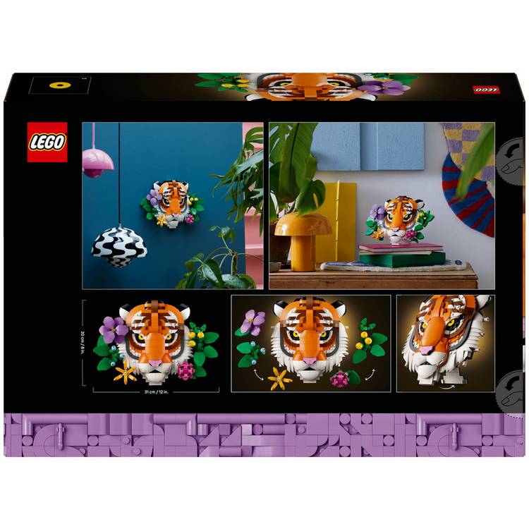 LEGO ART The Fauna Collection Tiger building set 744 pieces - British product
