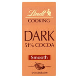 Lindt 51% Dark Cooking Chocolate Bar    200g GOODS M&S   