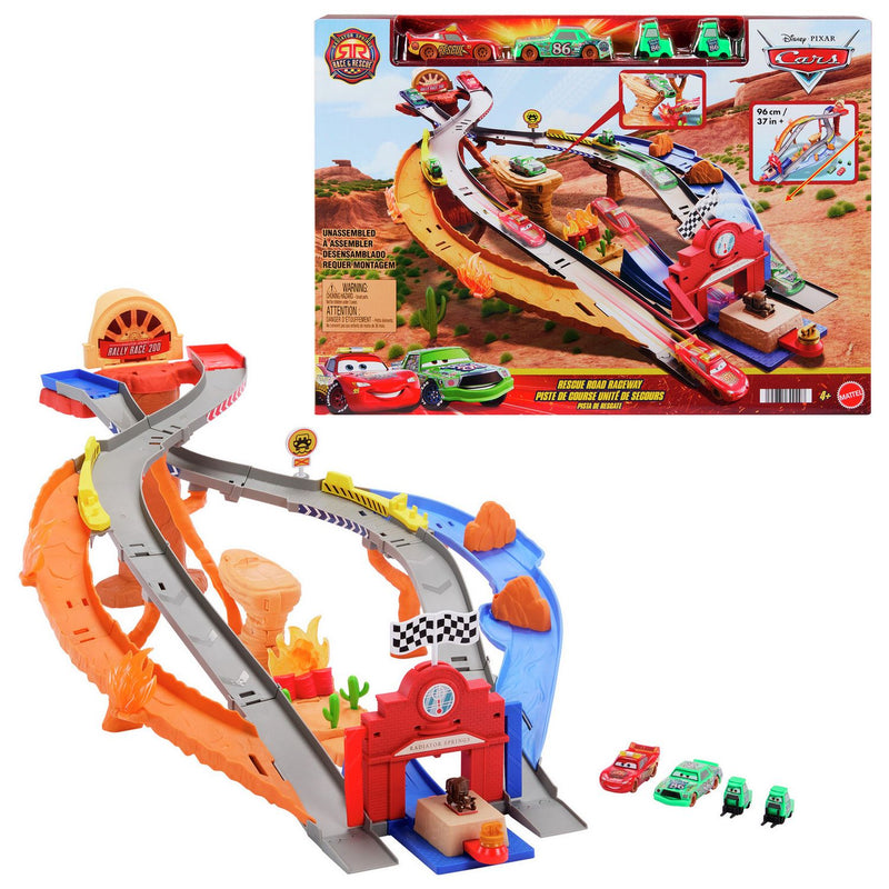 Mattel Disney Cars Radiator Springs raceway playset large, imported from the UK
