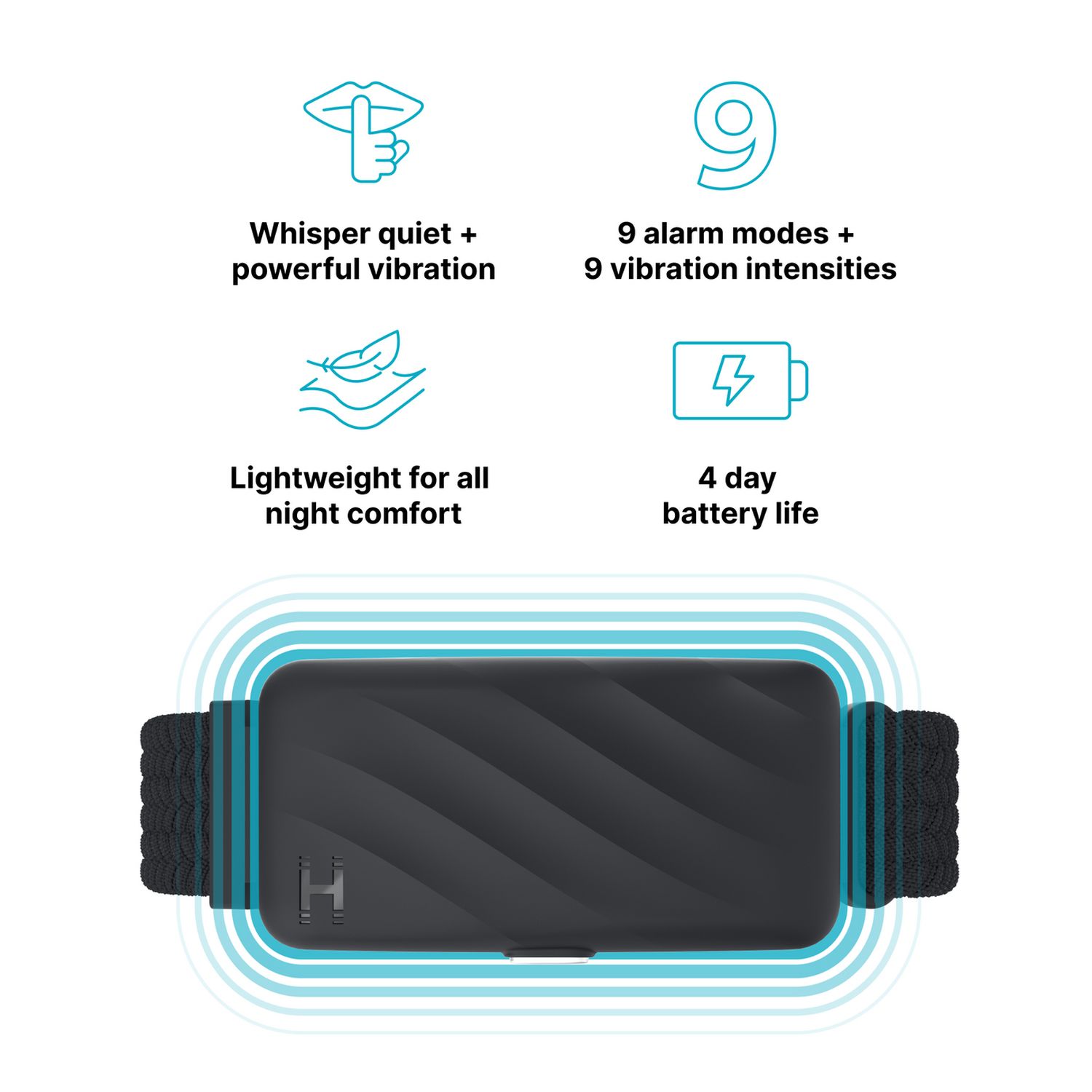 Homedics WakeBand silent vibrating alarm (British brand)