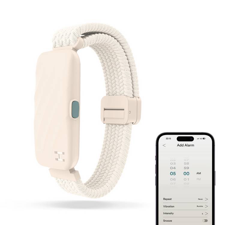 Homedics WakeBand Silent Alarm - Cream
