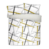 Appletree bedding set double cotton printed grey, UK version