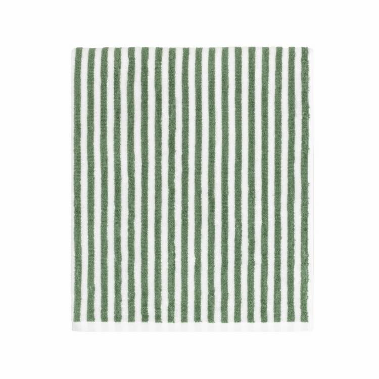 Yard forest green stripe bath towel 130x70cm - British product