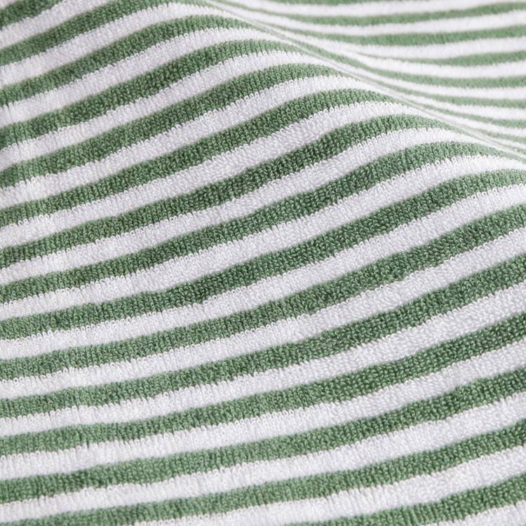 Yard forest green stripe bath towel 130x70cm - British product