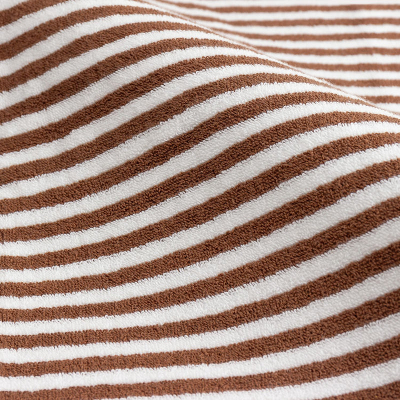 Yard Hebden Stripe brown bath towel 70x130cm, imported from the UK