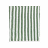 Yard Hebden stripe bath sheet in forest, 150x100cm - British product