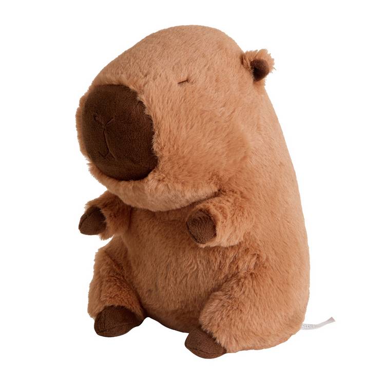 Argos Home brown capybara soft toy, imported from the UK