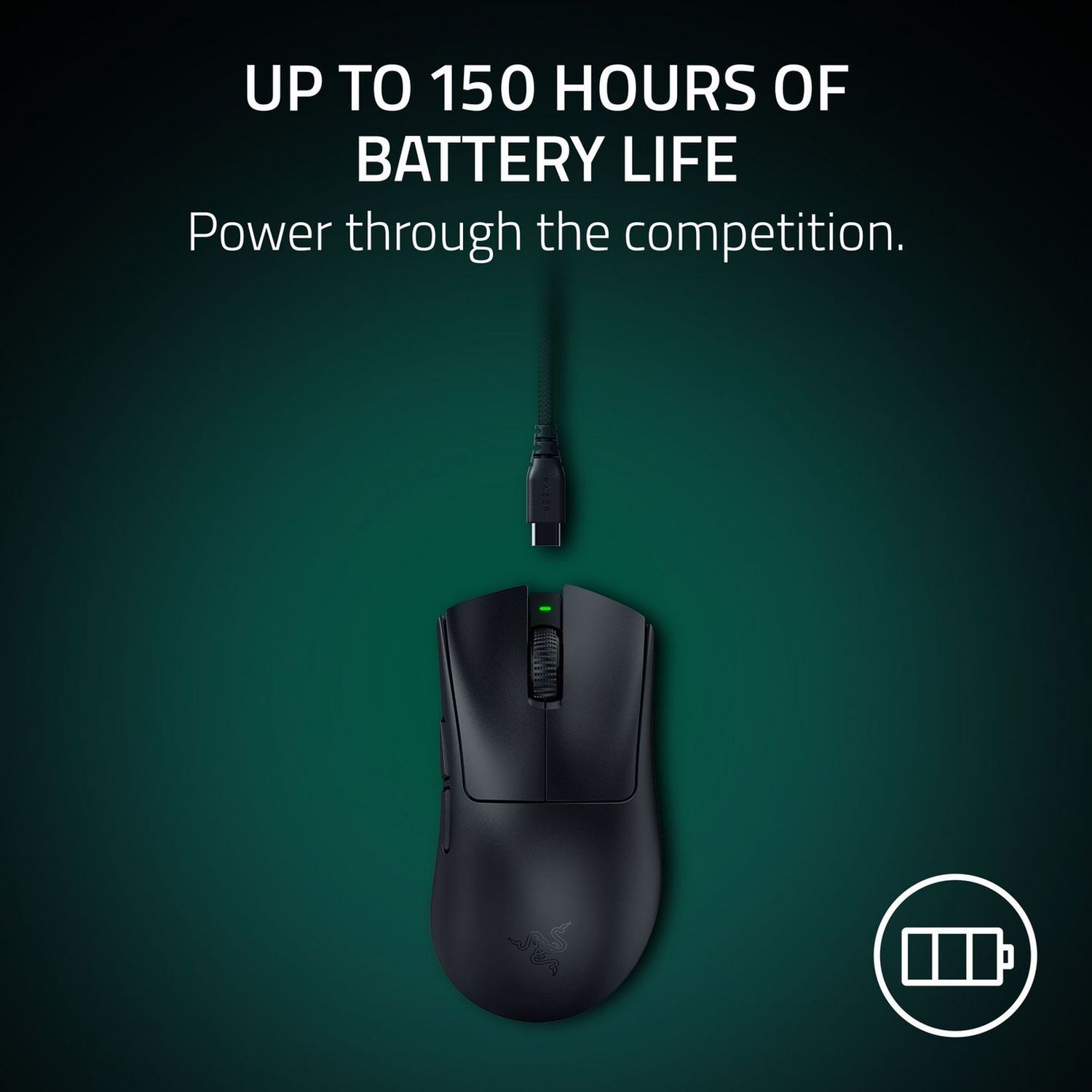 Razer DeathAdder V4 Pro wireless gaming mouse black, UK version